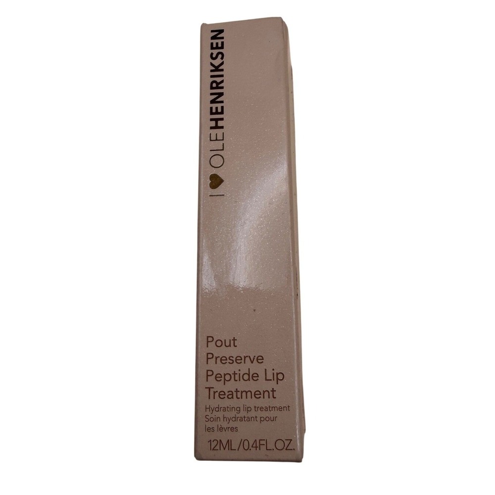 Olehenriksen Pout Preserve Peptide Lip Treatment Crème Brûlée Glimmer 12ml NIB